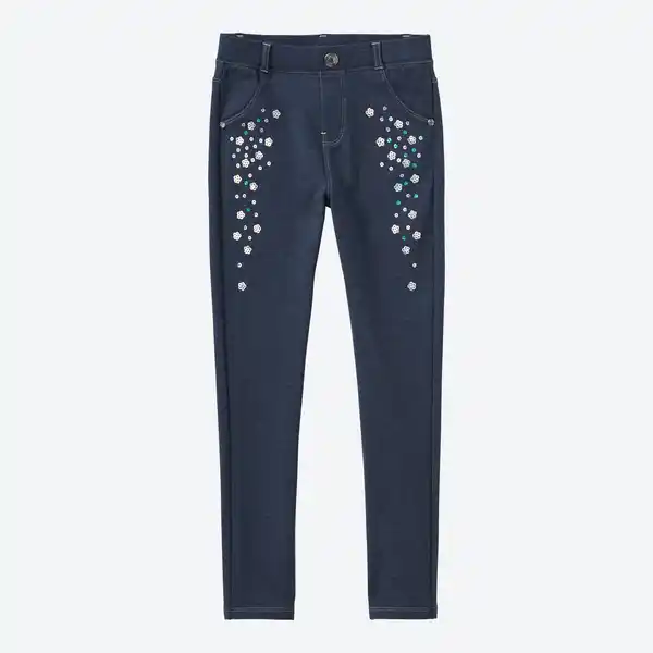 Bild 1 von Kinder-Mädchen-Leggings in Jeans-Optik