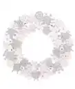 Bild 1 von LED-Kranz Weihnachten, silber