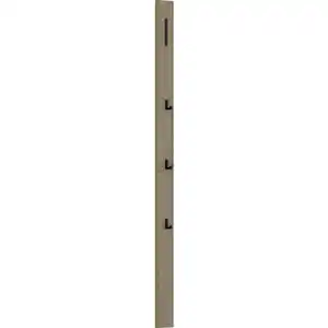 Dieter Knoll Garderobenpaneel, Schwarz, Eiche, Metall, Holzwerkstoff, 10x165x5 cm, Kleiderstange, Garderobe, Garderobenpaneele, Garderobenpaneele
