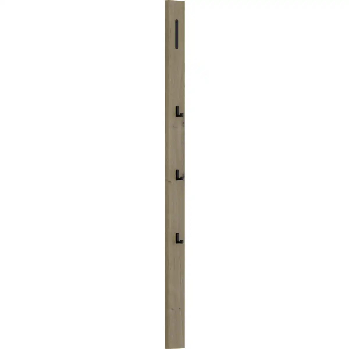 Bild 1 von Dieter Knoll Garderobenpaneel, Schwarz, Eiche, Metall, Holzwerkstoff, 10x165x5 cm, Kleiderstange, Garderobe, Garderobenpaneele, Garderobenpaneele