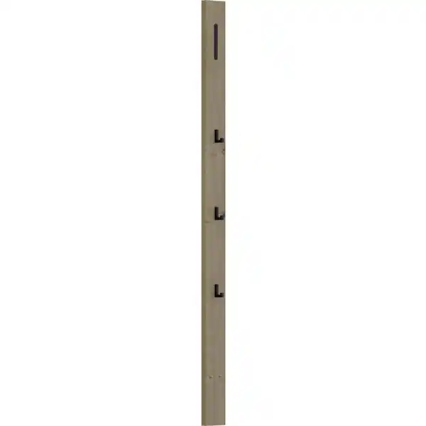 Bild 1 von Dieter Knoll Garderobenpaneel, Schwarz, Eiche, Metall, Holzwerkstoff, 10x165x5 cm, Kleiderstange, Garderobe, Garderobenpaneele, Garderobenpaneele