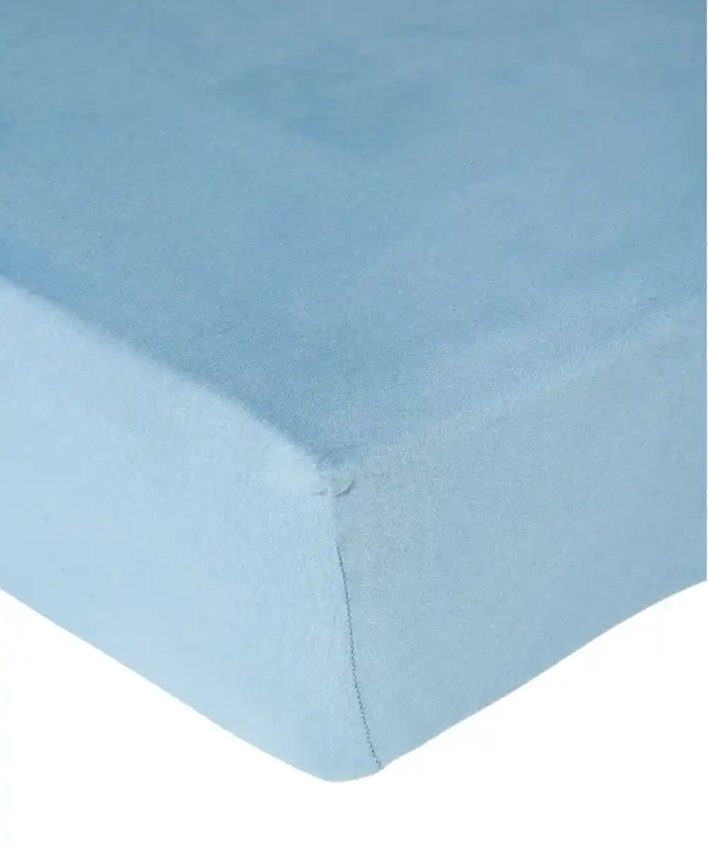 Bild 1 von Baumwoll-Spannbettlaken, hellblau