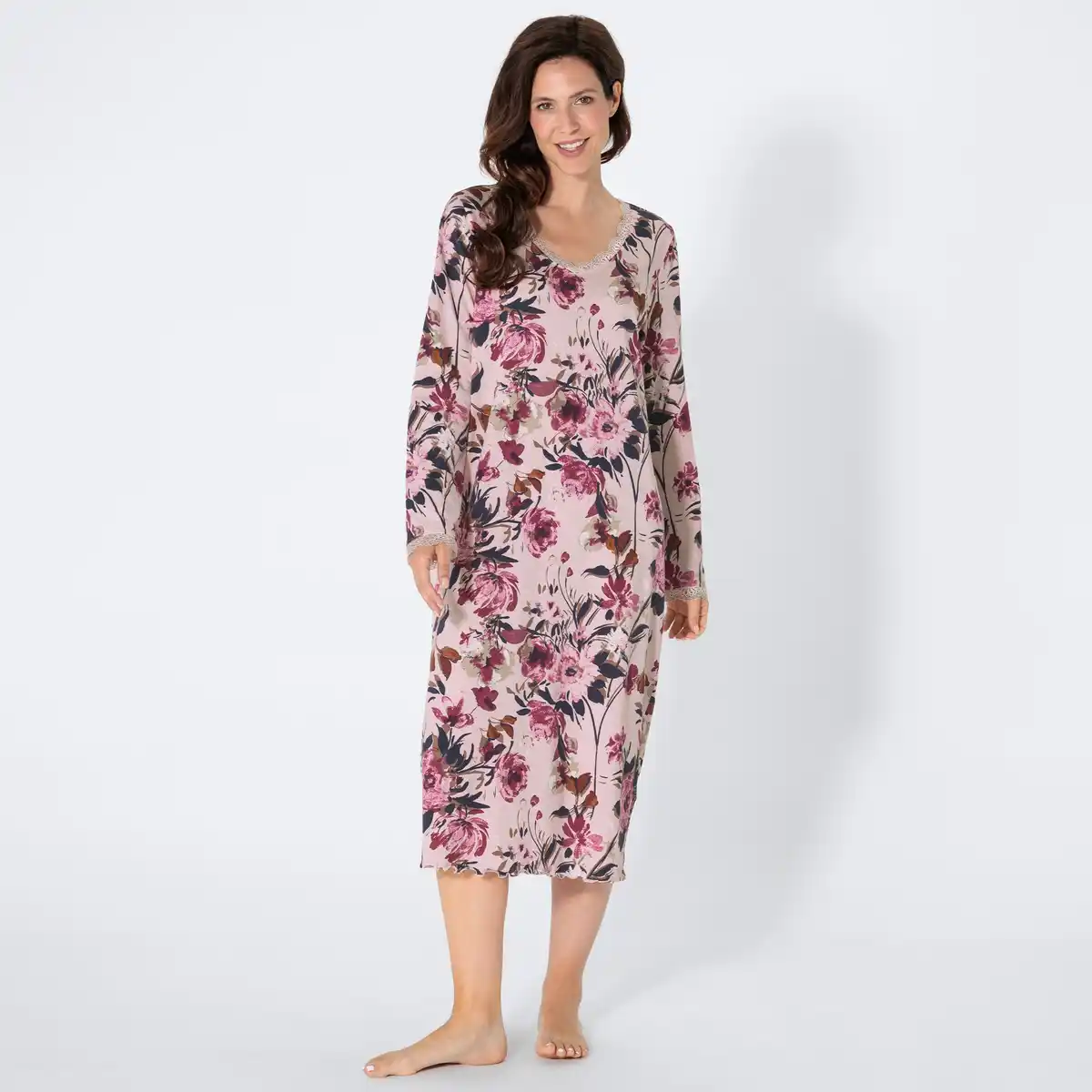 Bild 1 von Damen-Nachthemd mit Allover-Print