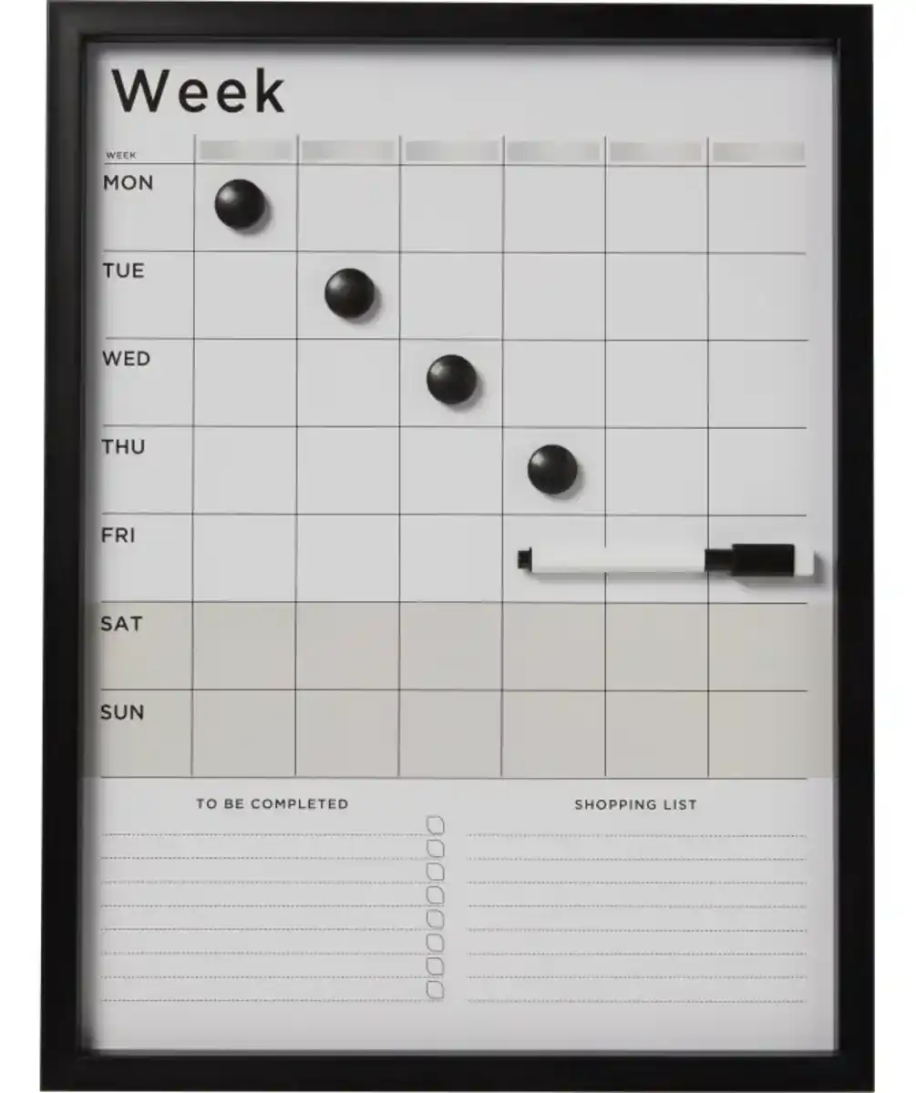 Bild 1 von Wochenplaner zum Aufhängen, schwarz
