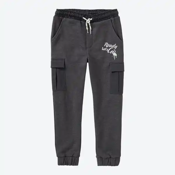 Bild 3 von Kinder-Jungen-Jogginghose in Mélange-Optik