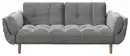 Bild 1 von PLAYBOY 2-Sitzer-Sofa Scarlett Anthrazit Samt m. Schlaffunkt., Anthrazit