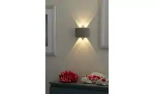 Paul Neuhaus LED-Aussenwandleuchte,4-flammig, silberfarben