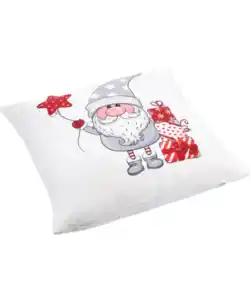 Kissenhülle Weihnachten, weiß bedruckt