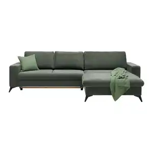Ecksofa Sunny Graugrün, Graugrün