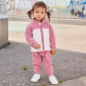 Baby-Mädchen-Fleece-Set, 2-teilig