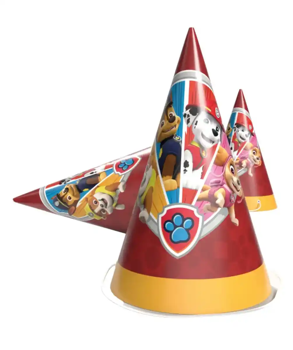 Bild 1 von Paw Patrol Lizenz Partyhüte, rot