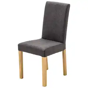Carryhome Stuhl, Anthrazit, Eiche, Textil, Eiche, massiv, eckig, 44x92x57 cm, mit Griff, Stoffauswahl, Beinauswahl, Esszimmer, Stühle, Esszimmerstühle, Vierfußstühle