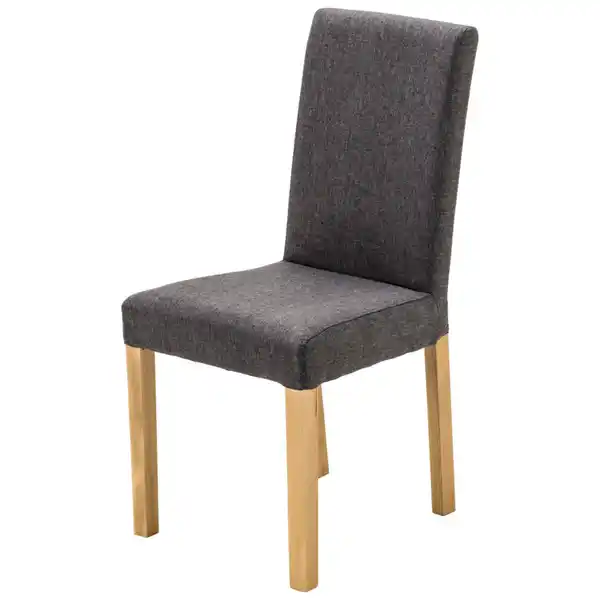 Bild 1 von Carryhome Stuhl, Anthrazit, Eiche, Textil, Eiche, massiv, eckig, 44x92x57 cm, mit Griff, Stoffauswahl, Beinauswahl, Esszimmer, Stühle, Esszimmerstühle, Vierfußstühle