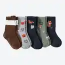 Bild 3 von Baby-Jungen-Socken mit Waldtier-Motiven, 5er-Pack