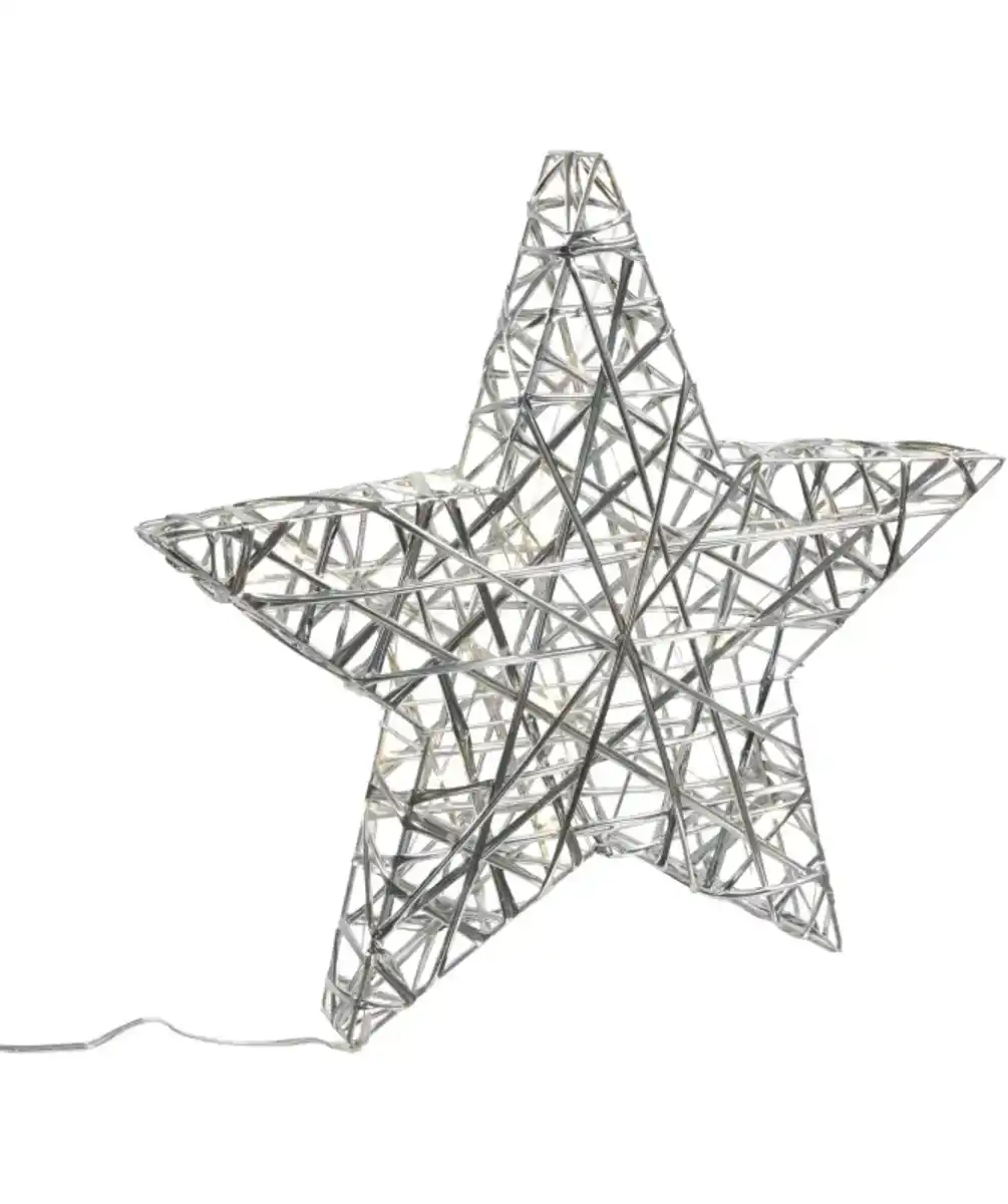Bild 1 von LED-Stern Weihnachten, silber