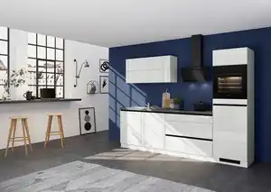 Küchenblock IBC ohne Geräte ca. 280 cm Hellgrau, Grau, Dunkelgrau