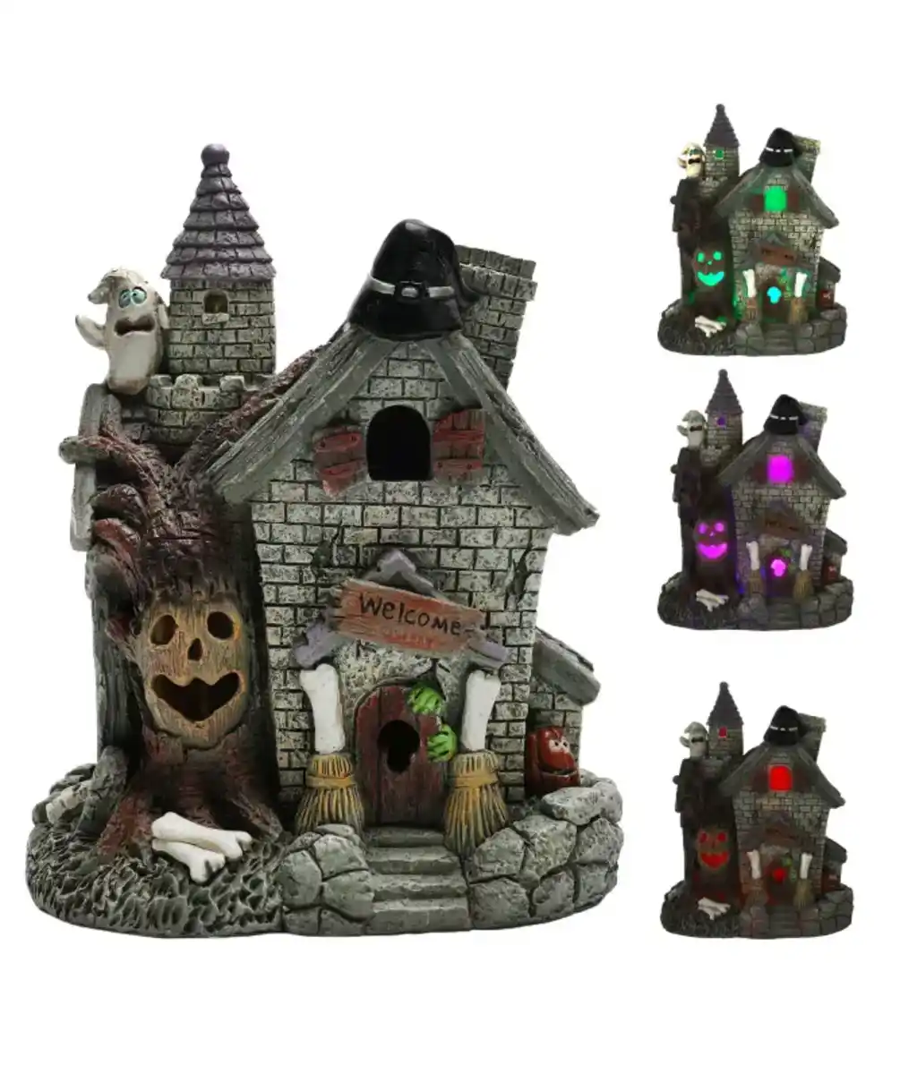 Bild 1 von LED-Gruselhaus Halloween, grau