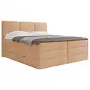 Bild 1 von Mid.you Boxspringbett, Terracotta, Holz, Textil, Holzwerkstoff, H3 + H4, 160x200 cm, Bettkasten, gepolstertes Kopfteil, Topper durchgehend, Wendematratze mit unterschiedlichen Härtegraden, Matratze