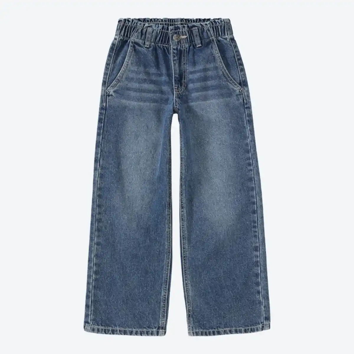 Bild 2 von Kinder-Mädchen-Jeans mit verstellbarer Bundweite
