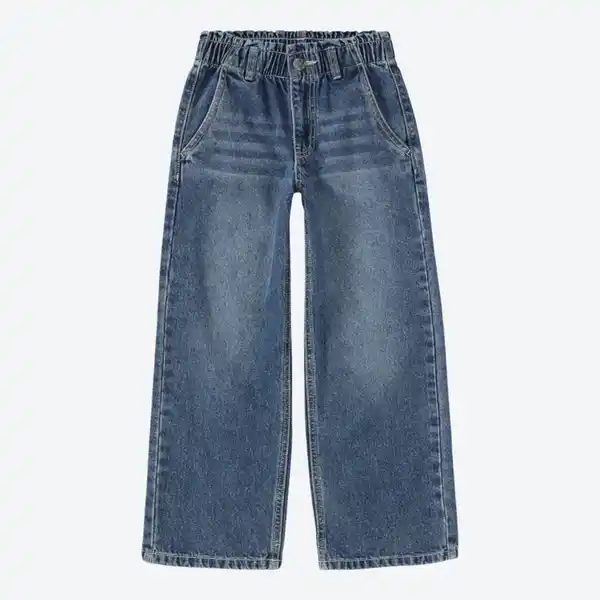 Bild 2 von Kinder-Mädchen-Jeans mit verstellbarer Bundweite