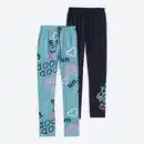 Bild 1 von Kinder-Mädchen-Leggings mit Druck, 2er-Pack