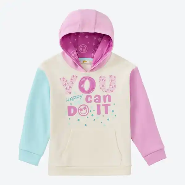 Bild 2 von Kinder-Mädchen-Hoodie mit Känguru-Tasche