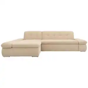 Mid.you Ecksofa, Beige, Textil, Uni, 3-Sitzer, L-Form, 300x172 cm, Made in EU, FSC Mix, Schlafen auf Sitzhöhe, Wohnzimmer, Sofas & Couches, Wohnlandschaften, Ecksofas