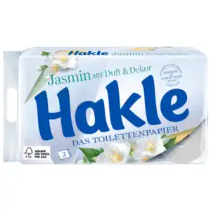 Hakle Das Toilettenpapier Jasmin mit Duft & Dekor 8x150