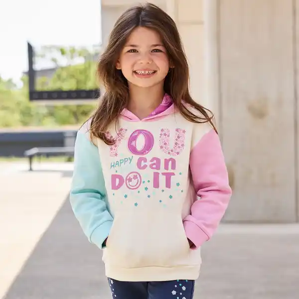 Bild 1 von Kinder-Mädchen-Hoodie mit Känguru-Tasche