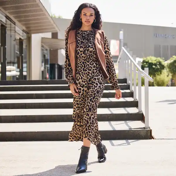 Bild 1 von Damen-Kleid mit Leo-Muster