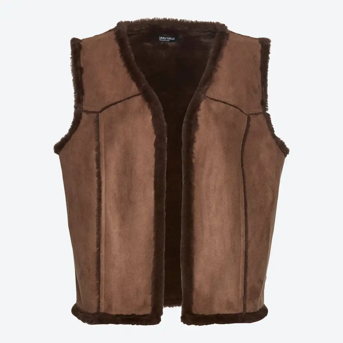 Bild 3 von Damen-Indoor-Weste mit Innenfutter aus Kunstfell