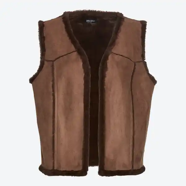 Bild 3 von Damen-Indoor-Weste mit Innenfutter aus Kunstfell