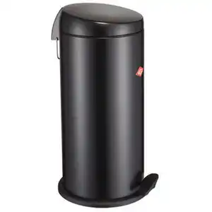 Wesco Abfallsammler Capboy Maxi, Schwarz, Edelstahl, Metall, 22 L, 60 cm, Küchen, Küchenausstattung, Mülleimer