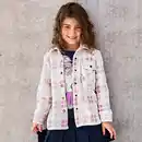 Bild 1 von Kinder-Mädchen-Coralfleece-Jacke mit Knöpfen