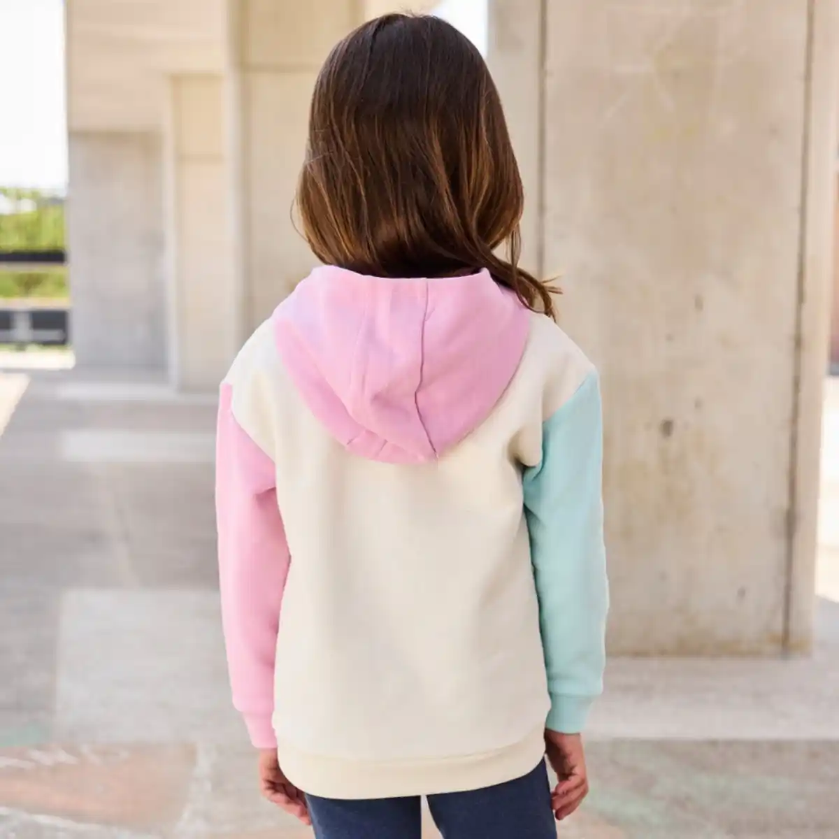 Bild 4 von Kinder-Mädchen-Hoodie mit Känguru-Tasche