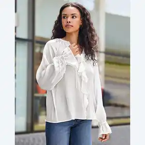 Damen-Bluse mit Rüschen und Volants