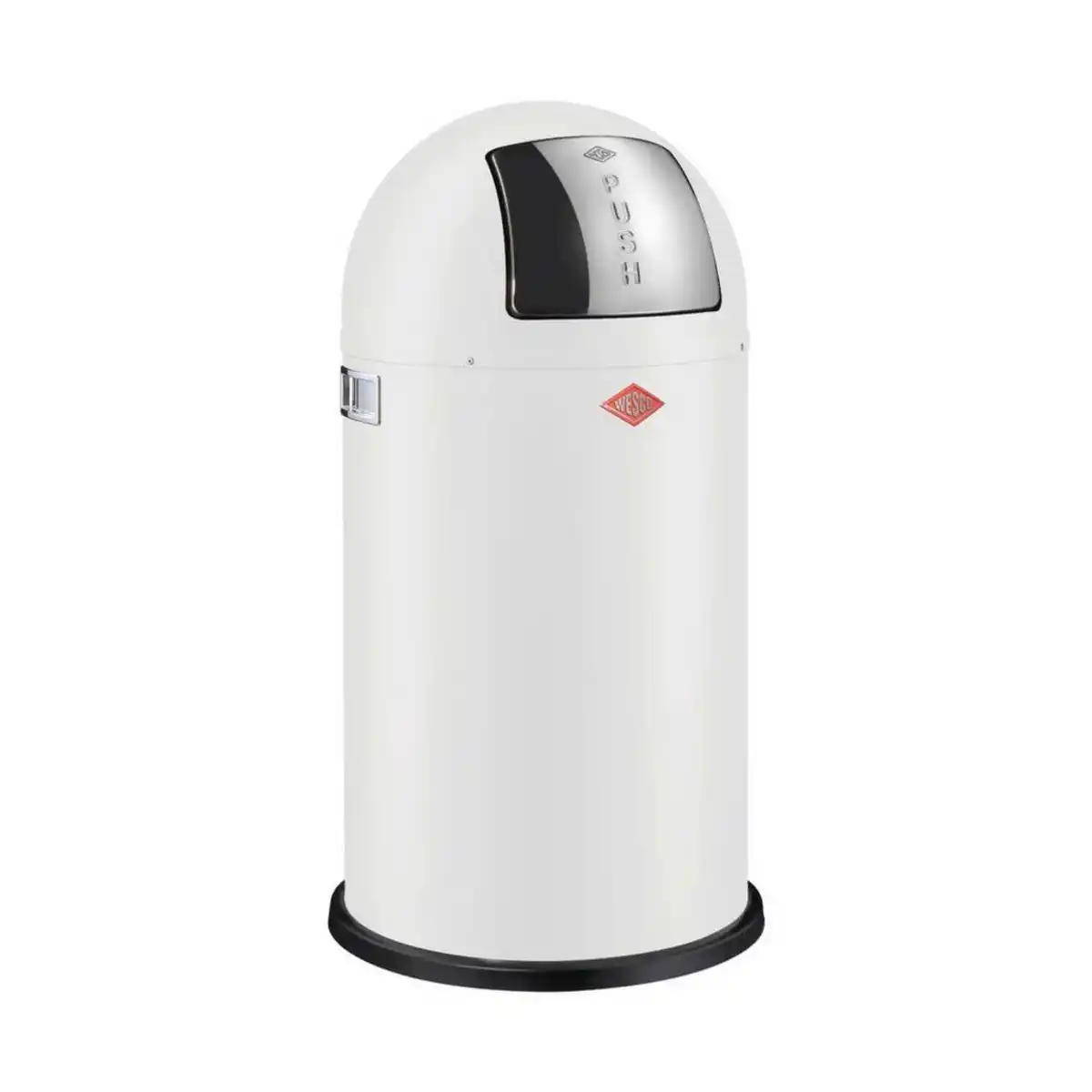 Bild 1 von Wesco Abfallsammler Pushboy, Weiß, Edelstahl, Metall, 50 L, 75.5 cm, Made in Germany, Küchen, Küchenausstattung, Mülleimer