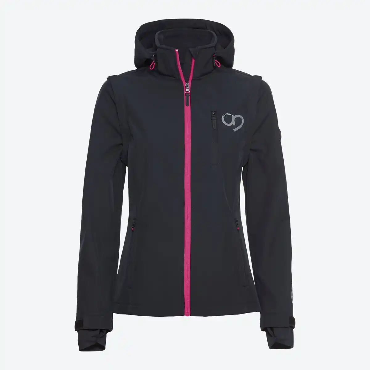 Bild 3 von Damen-Softshelljacke mit abnehmbarer Kapuze