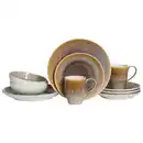 Bild 1 von Creatable Kombiservice Caldera, Weiß, Sand, Keramik, 8-teilig, 300 ml, Essen & Trinken, Geschirr, Geschirr-Sets, Kombiservice