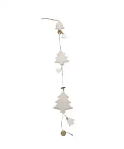 Deko-Girlande Weihnachten, weiß