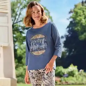 Damen-Langarmshirt aus Baumwolle