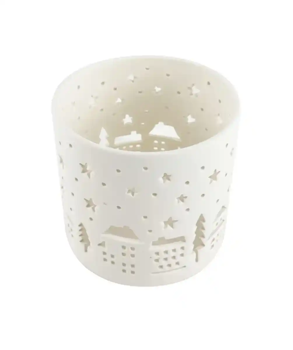 Bild 1 von Teelichthalter Weihnachten, weiß