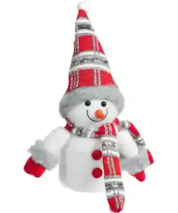 LED-Schneemann Weihnachten, rot