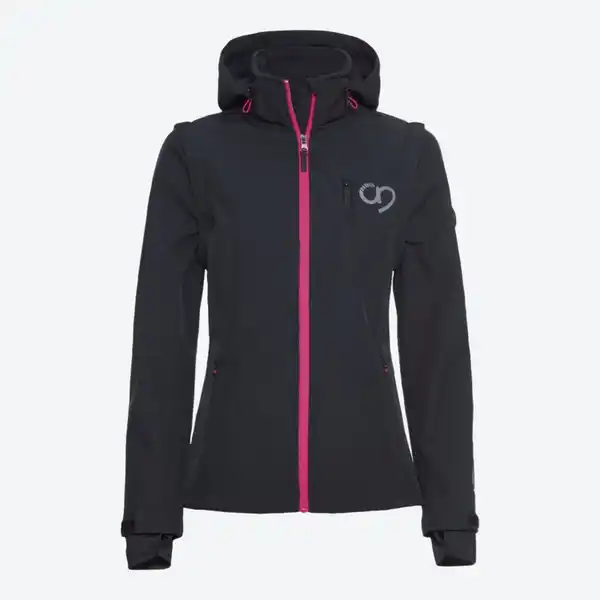 Bild 2 von Damen-Softshelljacke mit abnehmbarer Kapuze