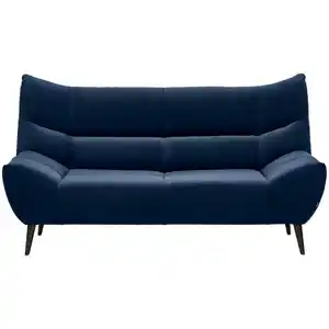 Xora 2-Sitzer-Sofa, Dunkelblau, Textil, 190x106x99 cm, Typenauswahl, Stoffauswahl, Hocker erhältlich, Wohnzimmer, Sofas & Couches, Sofas, 2-Sitzer Sofas