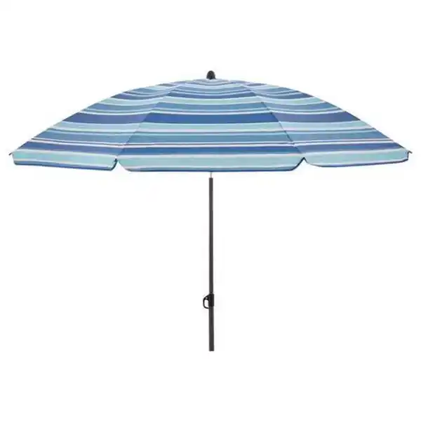 Bild 1 von Doppler Sonnenschirm, Anthrazit, Blau, Hellblau, Dunkelblau, Textil, 160x160 cm, höhenverstellbar, Knickgelenk, wetterbeständig, Sonnen- & Sichtschutz, Sonnenschirme, Sonnenschirme rund
