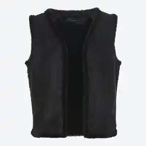 Damen-Indoor-Weste mit Innenfutter aus Kunstfell