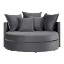 Bild 1 von Sofa Elena Grau Samt, Grau