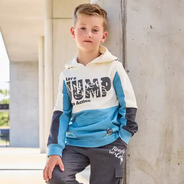 Bild 1 von Kinder-Jungen-Hoodie mit Kapuze