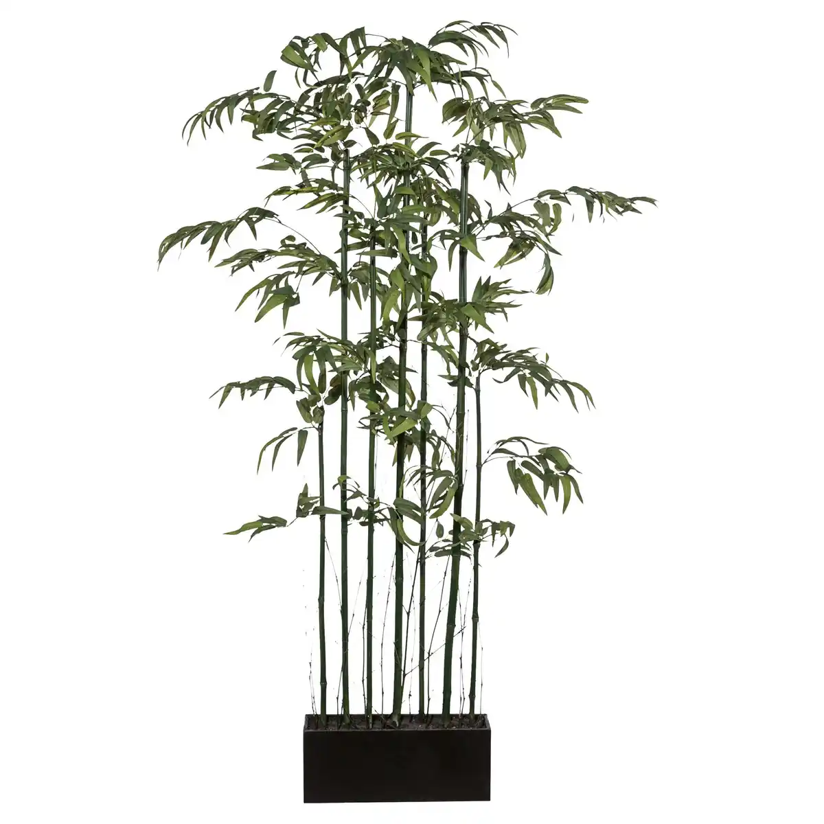 Bild 1 von Kunstpflanze Bambusraumteiler Grün/Braun, Grün